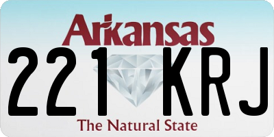 AR license plate 221KRJ