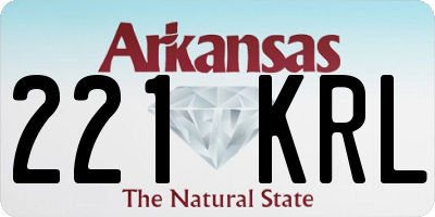 AR license plate 221KRL