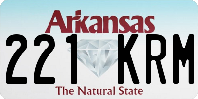 AR license plate 221KRM