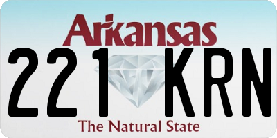 AR license plate 221KRN