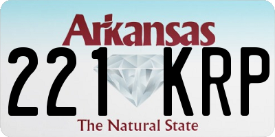 AR license plate 221KRP