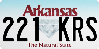 AR license plate 221KRS