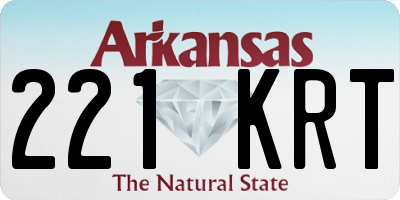 AR license plate 221KRT