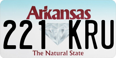 AR license plate 221KRU