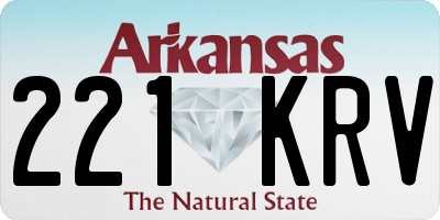 AR license plate 221KRV