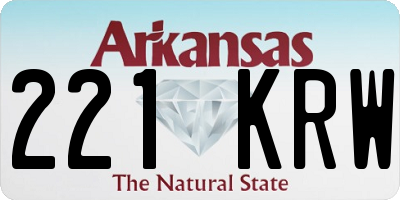 AR license plate 221KRW