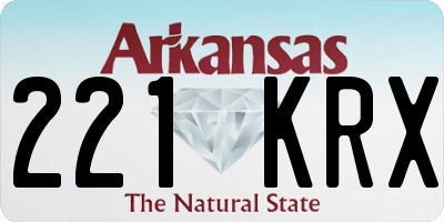 AR license plate 221KRX