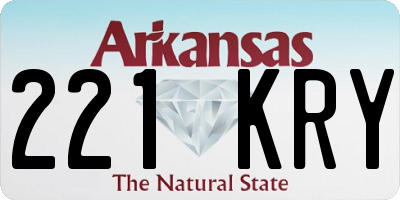 AR license plate 221KRY