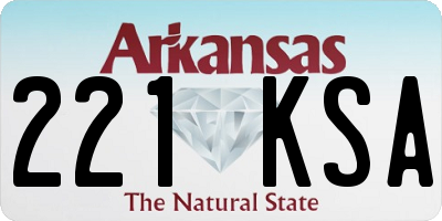 AR license plate 221KSA