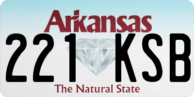 AR license plate 221KSB