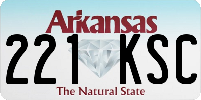 AR license plate 221KSC