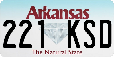 AR license plate 221KSD