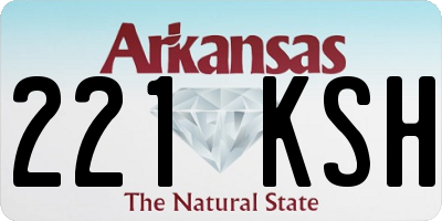 AR license plate 221KSH