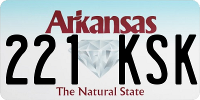 AR license plate 221KSK