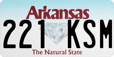 AR license plate 221KSM