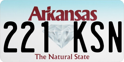 AR license plate 221KSN