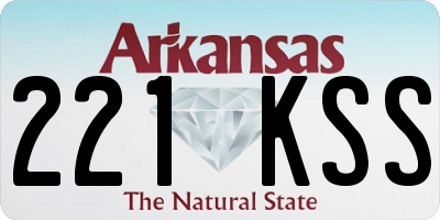 AR license plate 221KSS