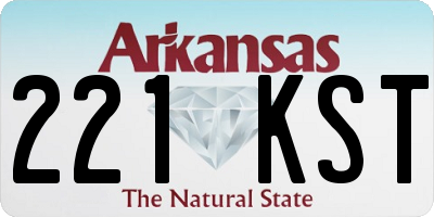 AR license plate 221KST