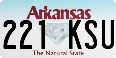 AR license plate 221KSU