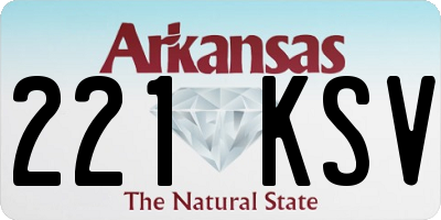 AR license plate 221KSV