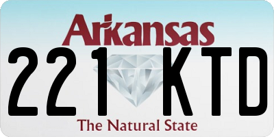 AR license plate 221KTD