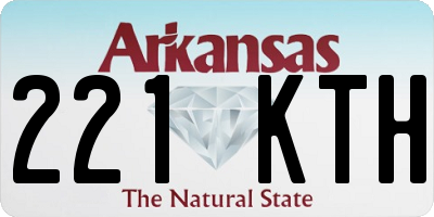 AR license plate 221KTH