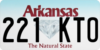 AR license plate 221KTO