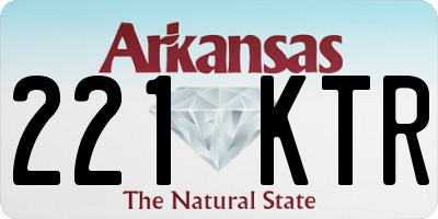 AR license plate 221KTR