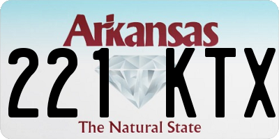 AR license plate 221KTX