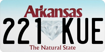 AR license plate 221KUE