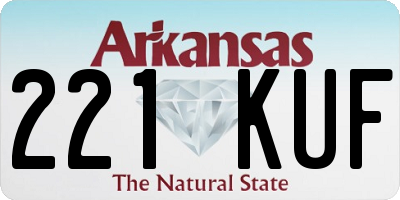 AR license plate 221KUF