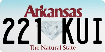 AR license plate 221KUI
