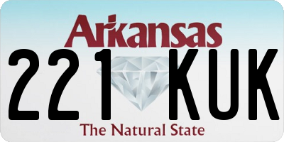 AR license plate 221KUK