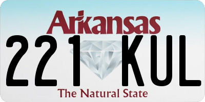 AR license plate 221KUL