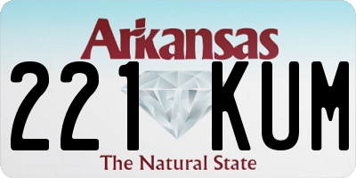 AR license plate 221KUM