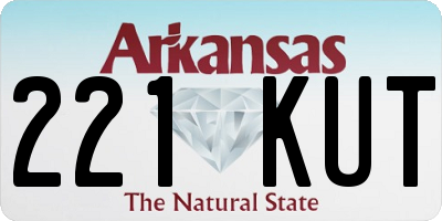 AR license plate 221KUT