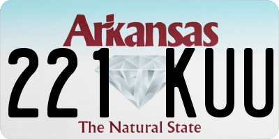 AR license plate 221KUU