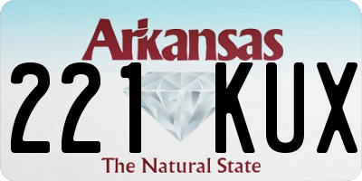 AR license plate 221KUX