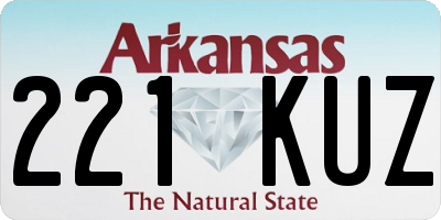 AR license plate 221KUZ