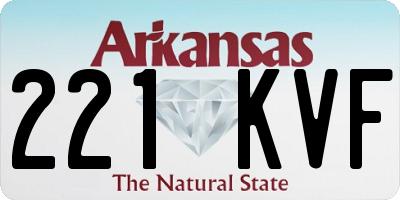 AR license plate 221KVF