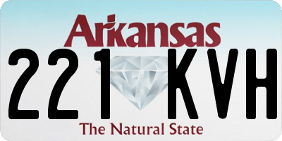 AR license plate 221KVH