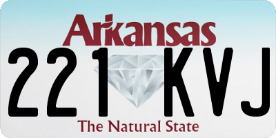 AR license plate 221KVJ
