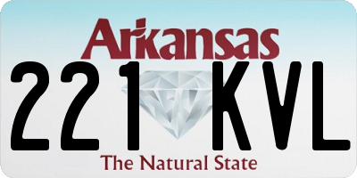 AR license plate 221KVL