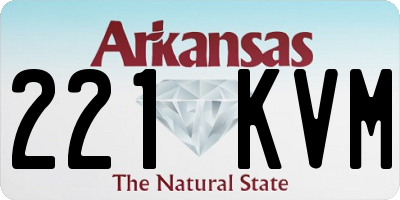 AR license plate 221KVM