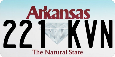 AR license plate 221KVN