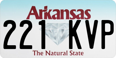 AR license plate 221KVP