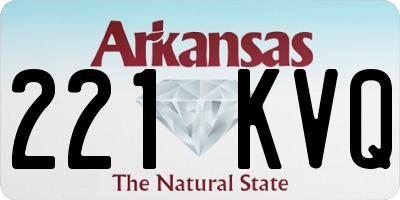 AR license plate 221KVQ