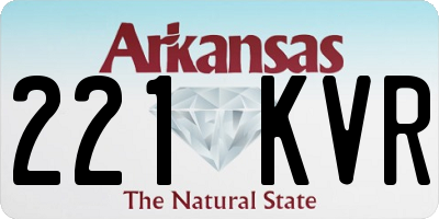AR license plate 221KVR