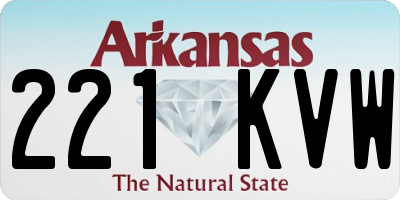 AR license plate 221KVW