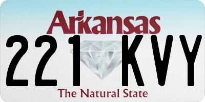 AR license plate 221KVY